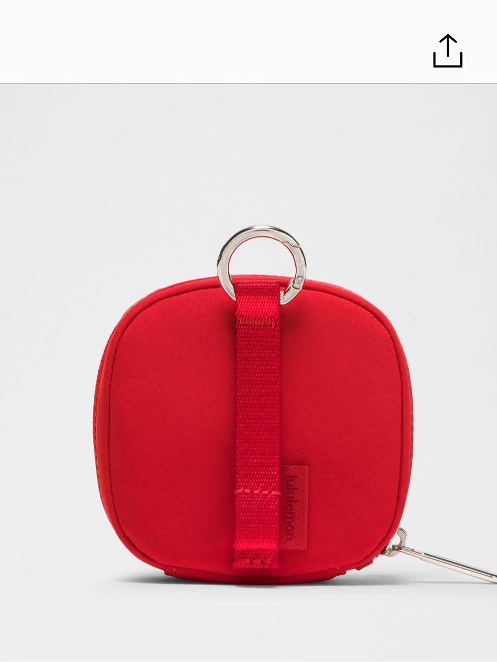 Lululemon Clippable Commuter Organizer Pouch Oxford Red NWT Logo Travel Case - Picture 2 of 6